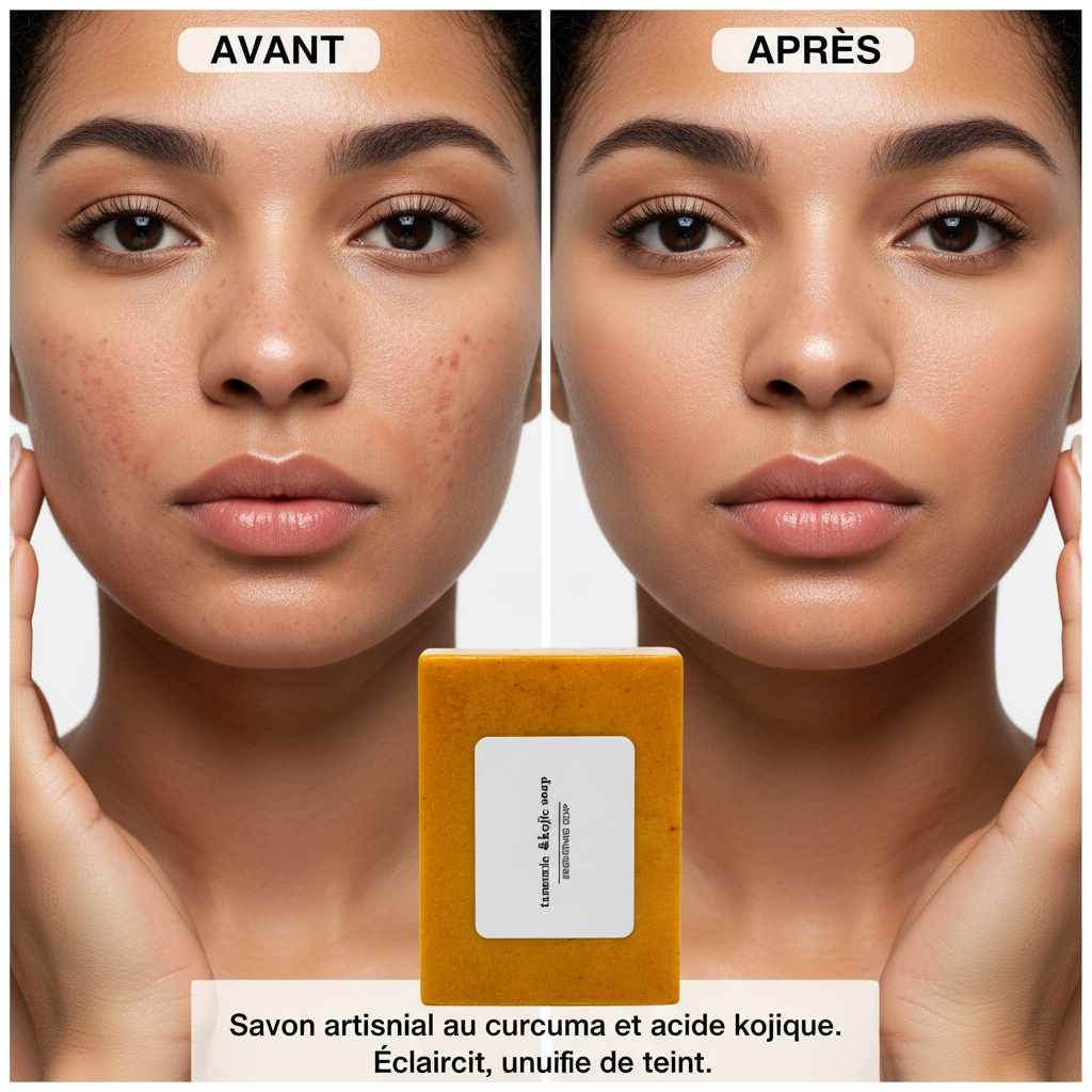 100g Turmeric Hand Made Soap, Lemon Kojic Acid Soap, Shower and Facial Soap