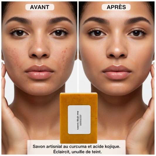 100g Turmeric Hand Made Soap, Lemon Kojic Acid Soap, Shower and Facial Soap